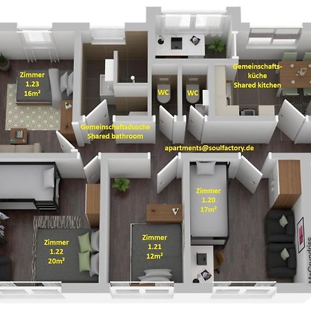 Soulfactory Budget Neu-Ulm Dış mekan fotoğraf